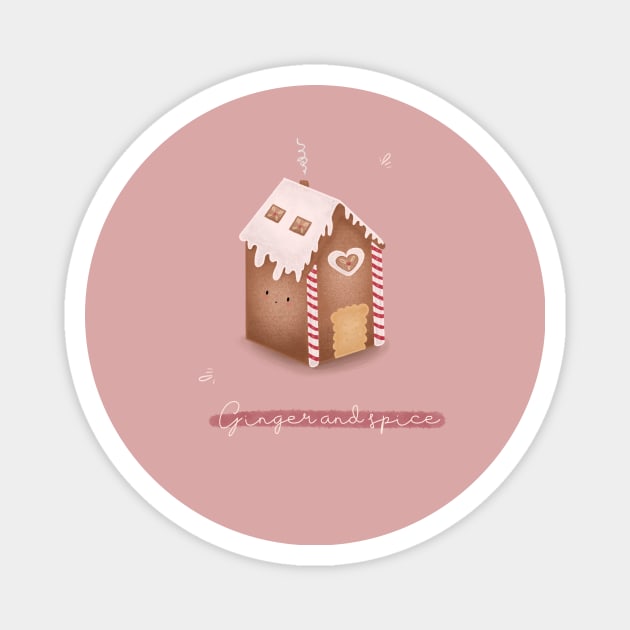 Gingerbread house 2 Magnet by Mydrawingsz